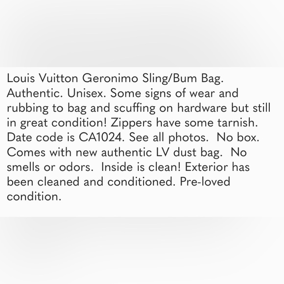 Louis Vuitton Geronimo Sling/Bum Bag 🔥💥 - Picture 8 of 8
